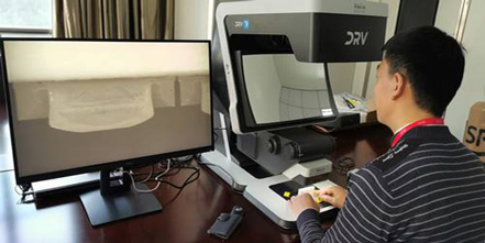 DRV-Z1_bottle-cap-inspection_sub-illumination Sub-stage illumination of bottle flip top cap under DRV-Z1