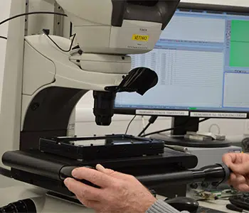 Metrology equipment being serviced